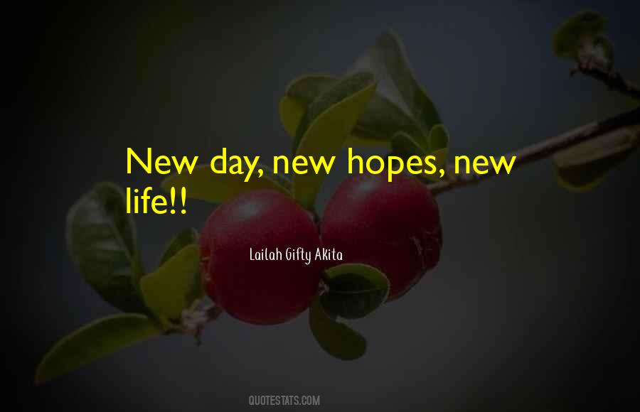 New Day Hopes Quotes #32962