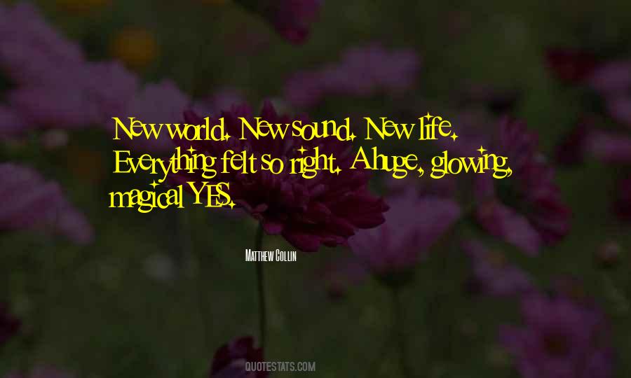 New Life New World Quotes #779295