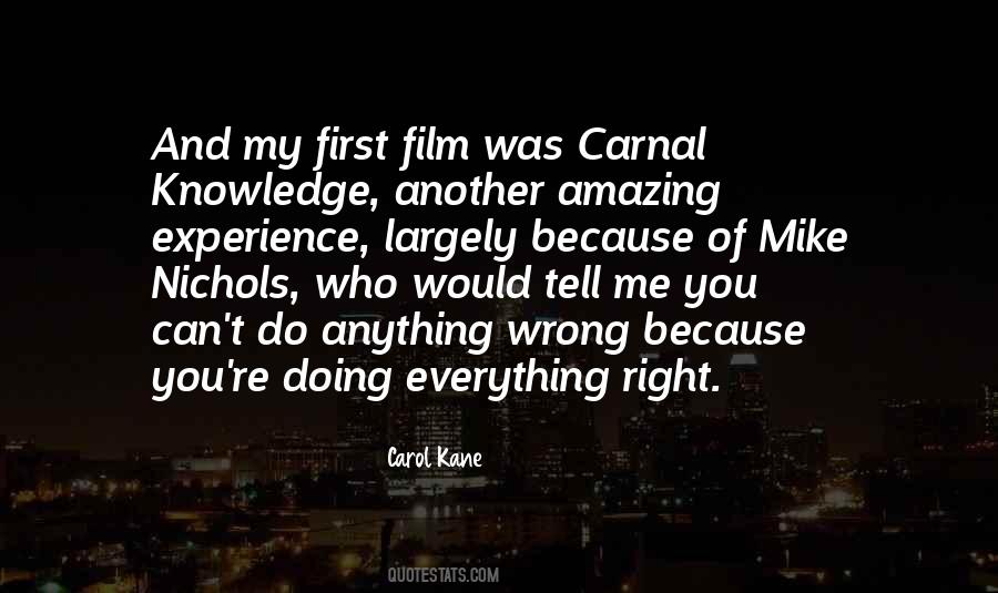 Quotes About Carnal Knowledge #1557991