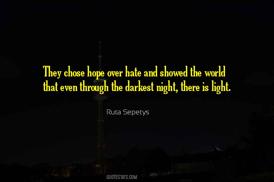 Night And Hope Quotes #1130351