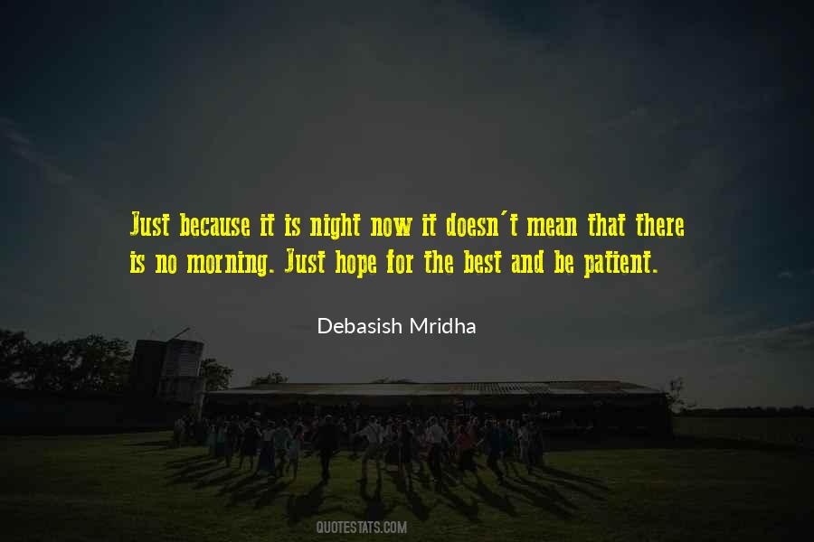 Night And Hope Quotes #442427