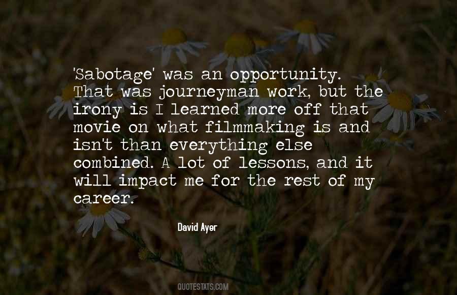 Quotes About Career Opportunity #496820