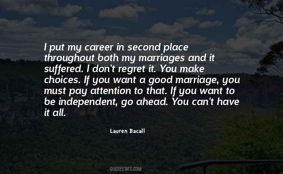 Quotes About Career Choices #1606118