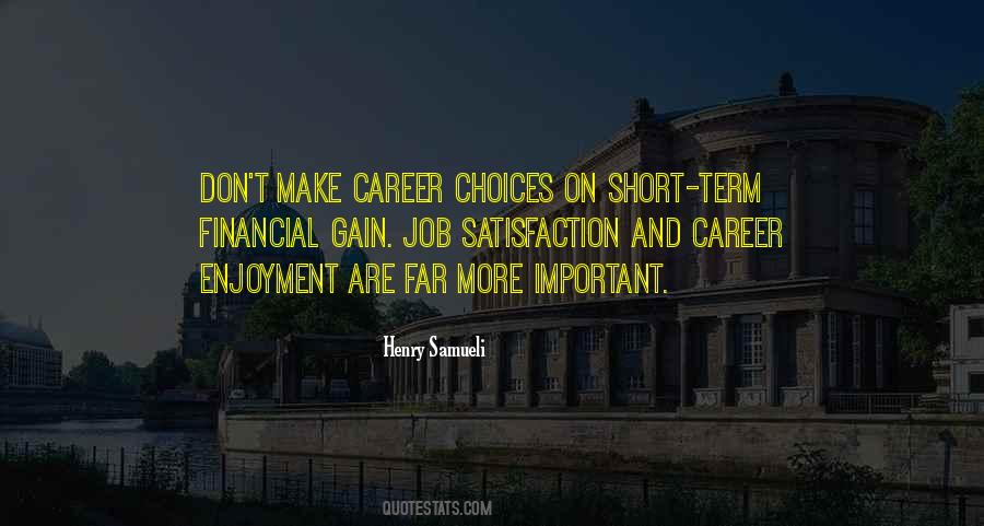 Quotes About Career Choices #956813