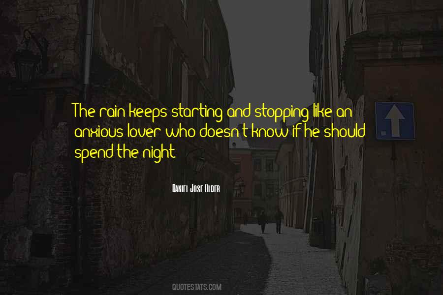 Night Rain Quotes #1183027