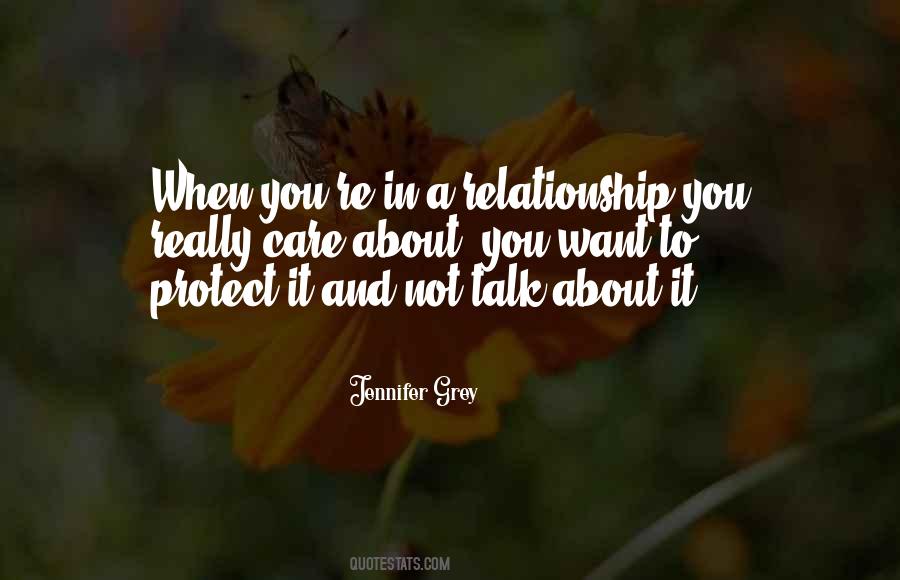 Quotes About Care In A Relationship #1869357