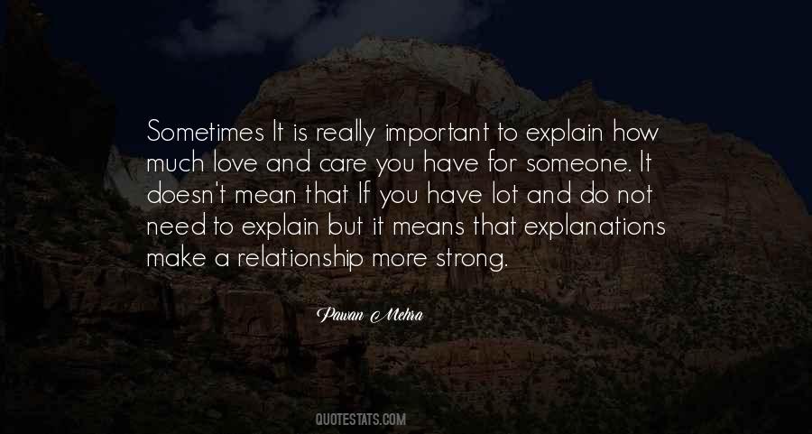 Quotes About Care In A Relationship #921235