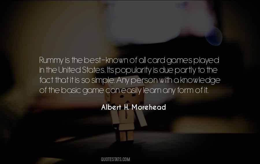 Quotes About Card Games #381553