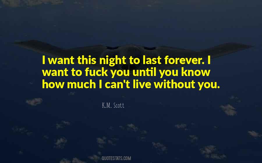 Night Without You Quotes #1002603