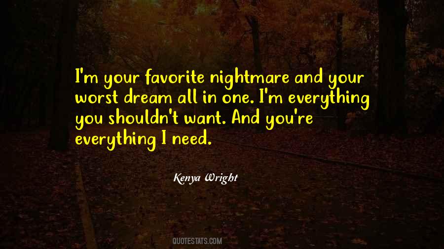 Nightmare And Dream Quotes #567554