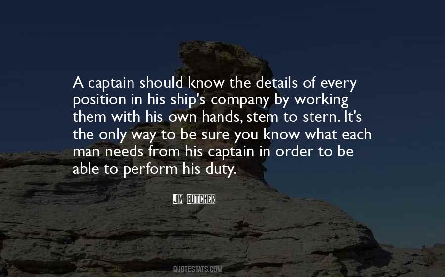 Quotes About Captain Of A Ship #947437
