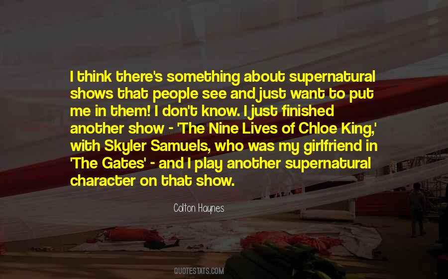 Nine Lives Of Chloe King Quotes #628335