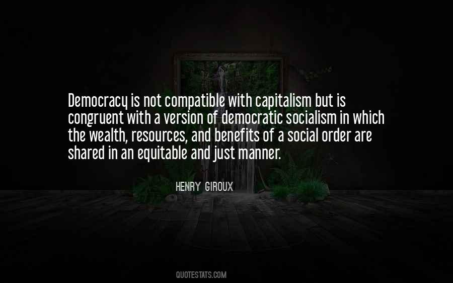 Quotes About Capitalism And Democracy #1010978