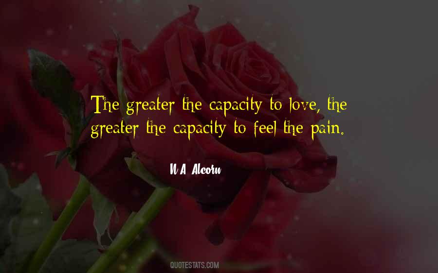 Quotes About Capacity To Love #1021589