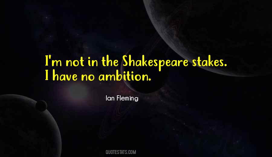 No Ambition Quotes #43023