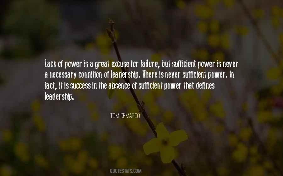 No Excuse For Failure Quotes #1695284