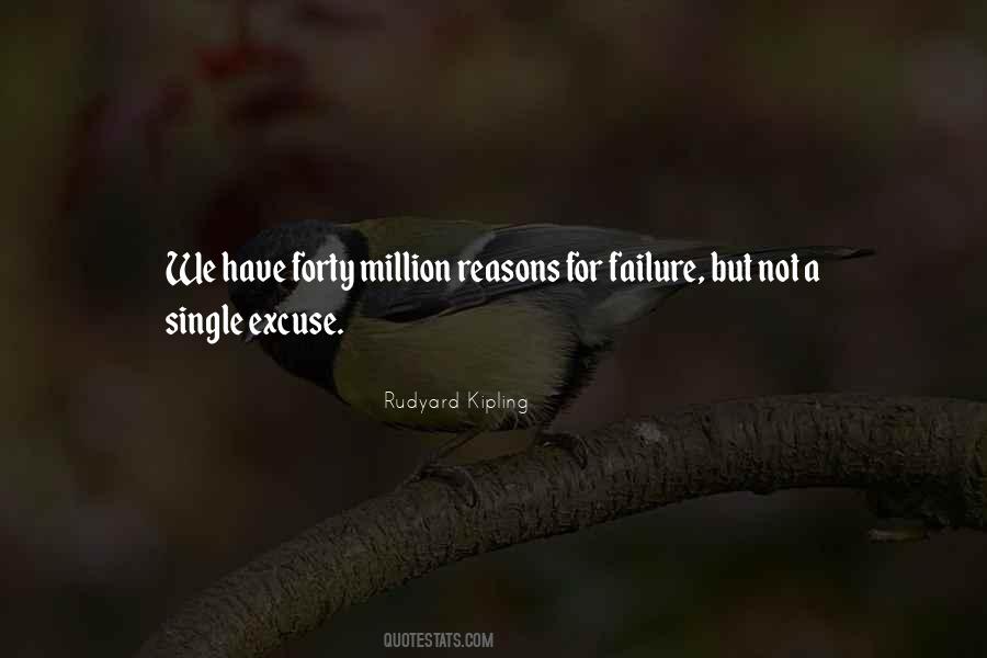 No Excuse For Failure Quotes #225522