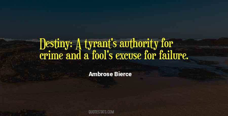 No Excuse For Failure Quotes #433343