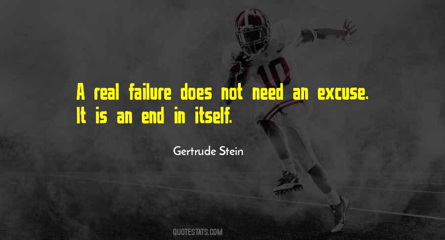 No Excuse For Failure Quotes #876817