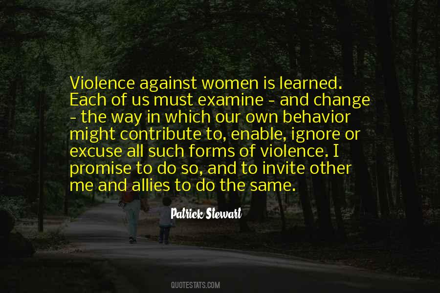 No Excuse For Violence Quotes #723352
