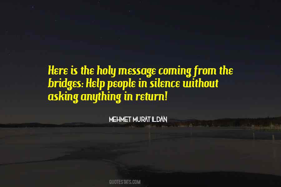 No Help In Return Quotes #932815