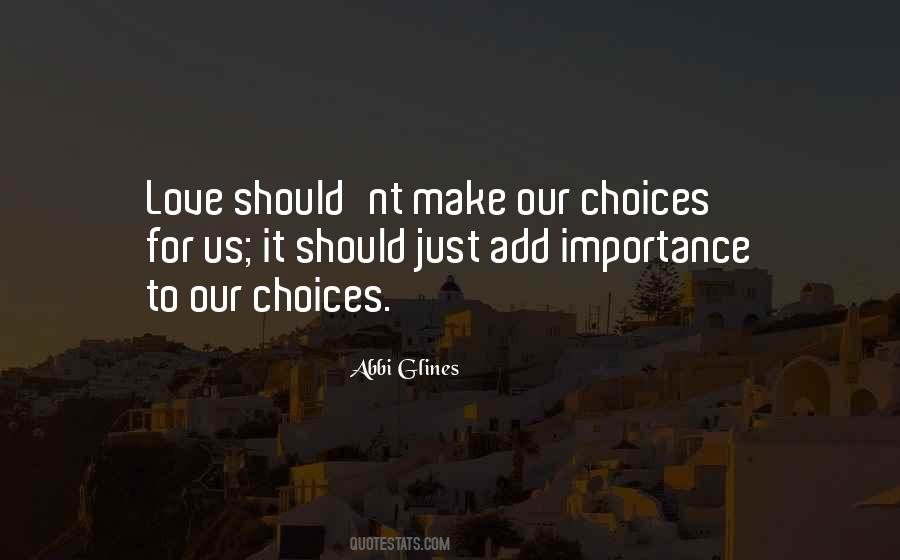 No Importance In Love Quotes #183743