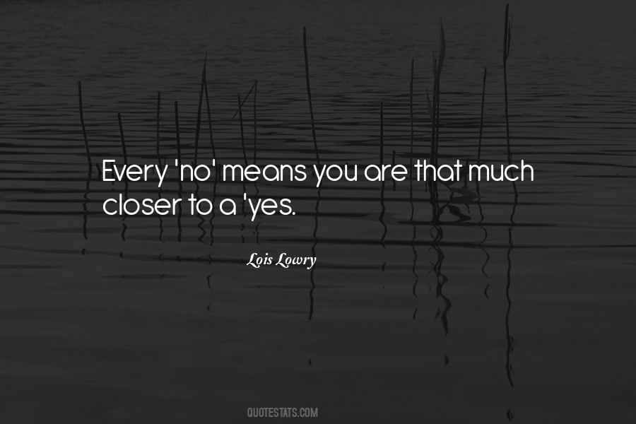 No Means Yes Quotes #1122723