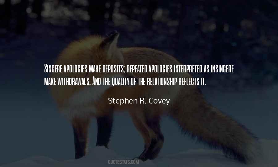 No More Apologies Quotes #11030