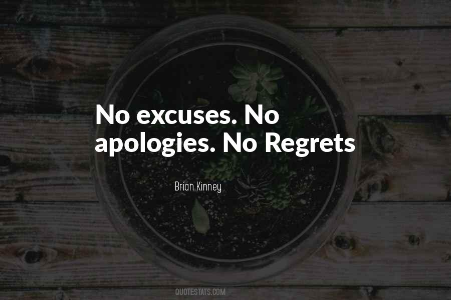 No More Apologies Quotes #18440