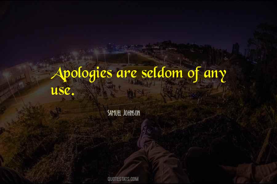No More Apologies Quotes #98837