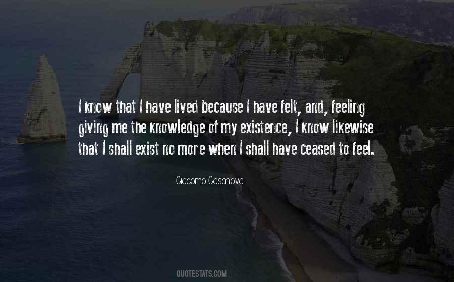 No More Feeling Quotes #1175597