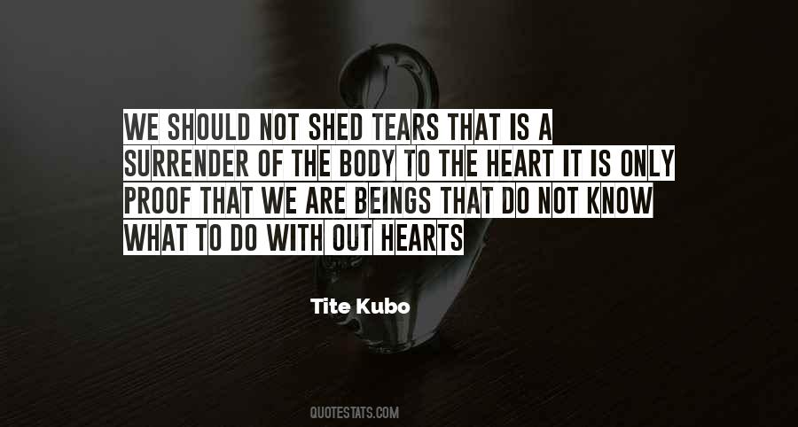 No More Tears To Shed Quotes #125213