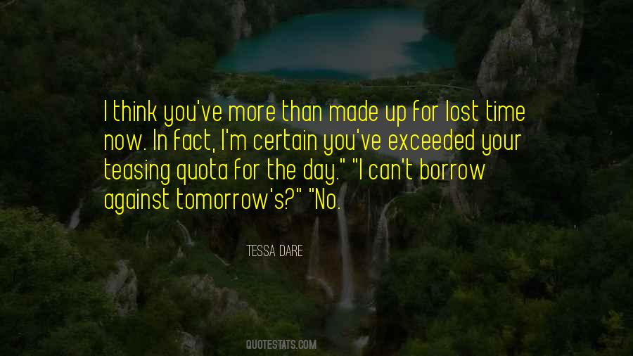 No More Tomorrow Quotes #32052