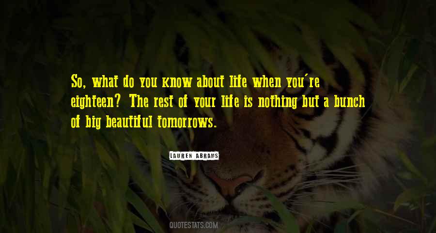No More Tomorrows Quotes #221887