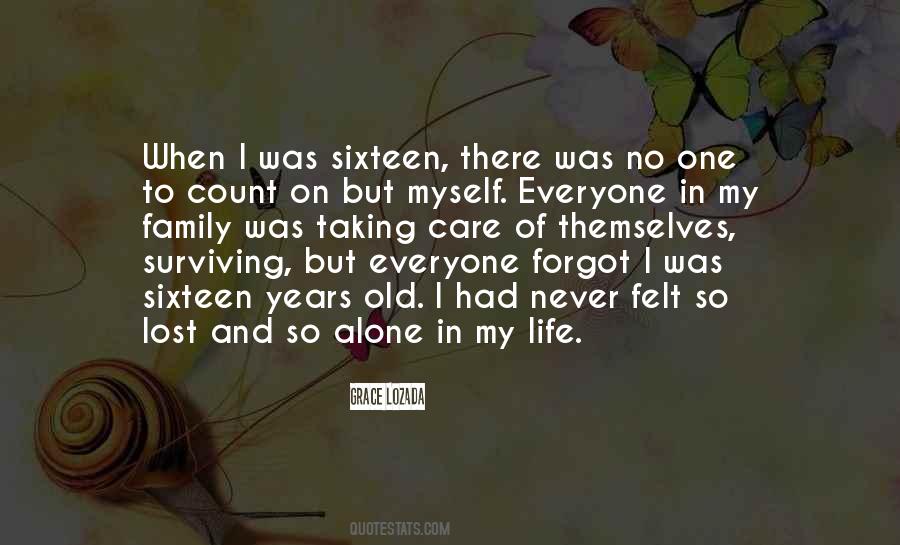 No One But Myself Quotes #822381