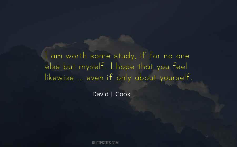 No One But Myself Quotes #852156