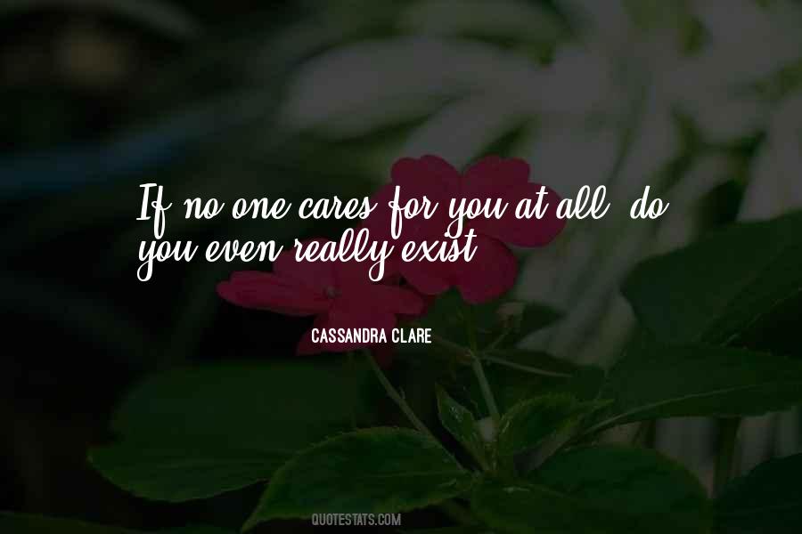 No One Cares You Quotes #475474