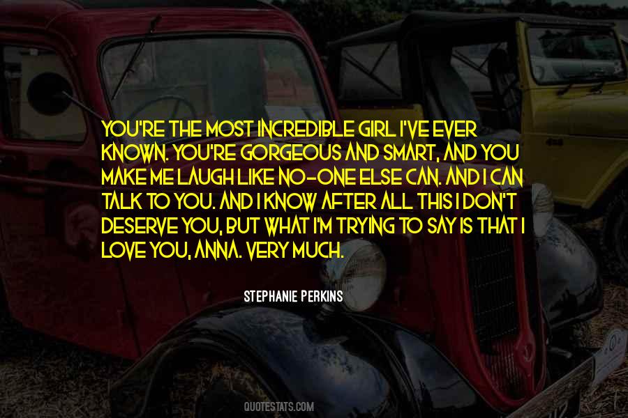 No One Else But You Love Quotes #1816232