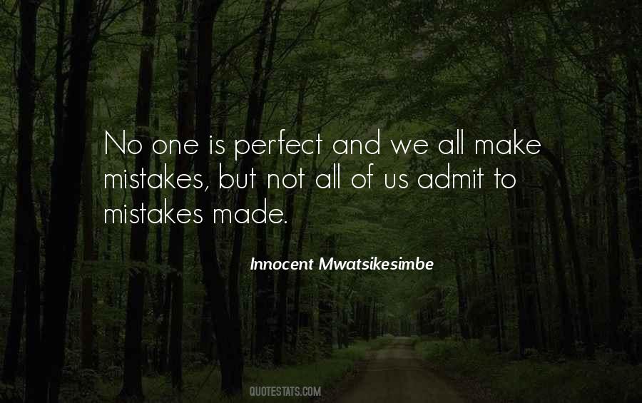 No One Perfect Quotes #537927
