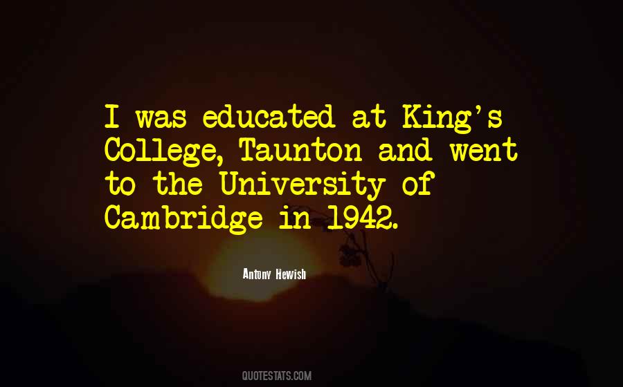 Quotes About Cambridge University #739593