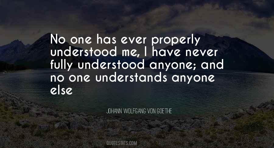 No One Understands Quotes #481512