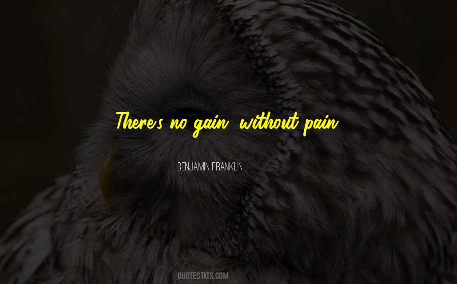 No Pain No Gain Sports Quotes #1164300