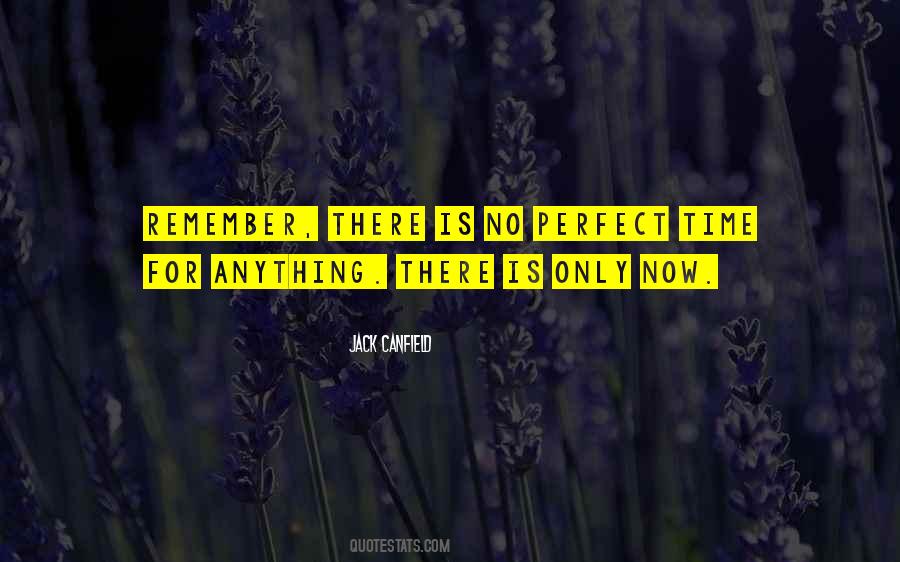 No Perfect Time Quotes #966997