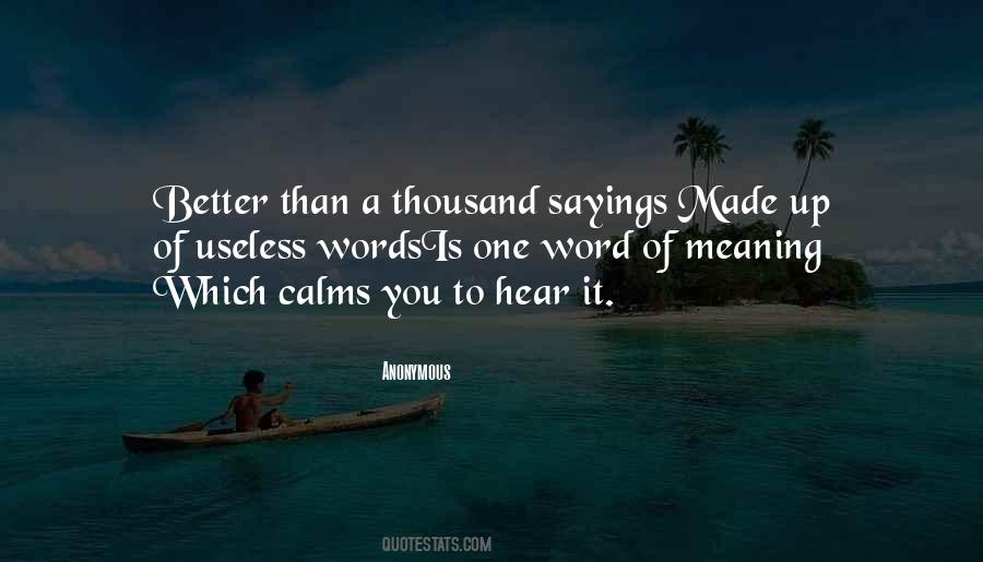 Quotes About Calms #921514