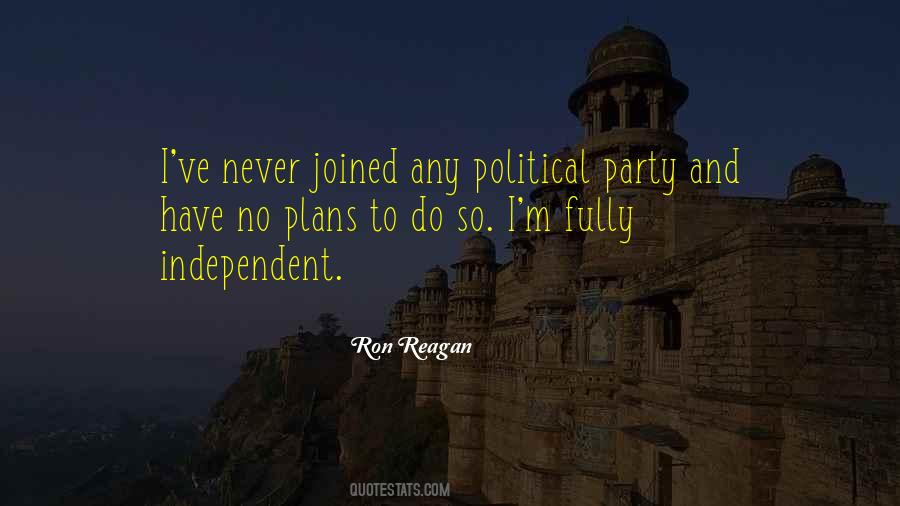 No Political Party Quotes #106471