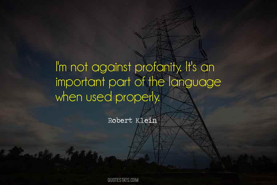 No Profanity Quotes #340284