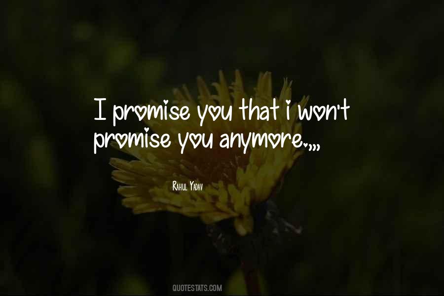 No Promises Love Quotes #439982
