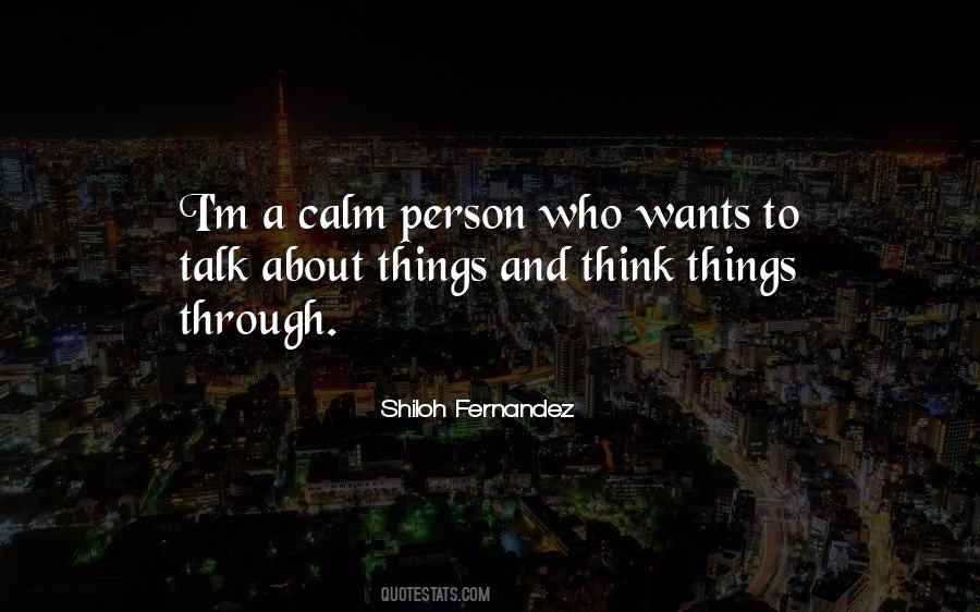 Quotes About Calm Person #206380