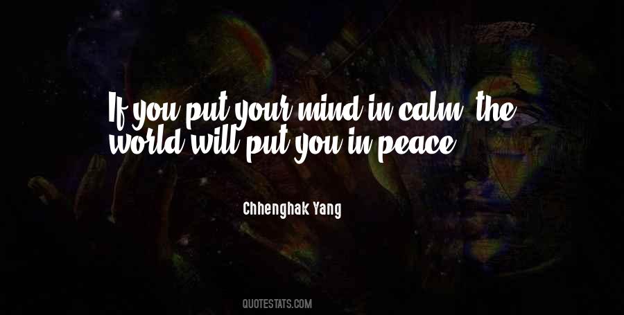 Quotes About Calm Mind #322187