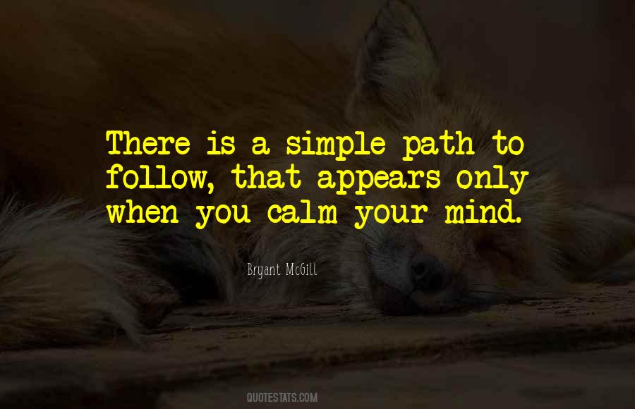 Quotes About Calm Mind #445562